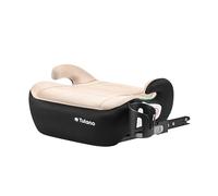 Tulano Cabby 30 Sitzerhöhung Auto ISOFIX - Kindersitzerhöhung Auto 125-150 cm - i-Size ECE R129/03 - Kindersitz ab 6 Jahre - Booster Seat mit Getränkehalter - Sitzschale Kinder 15-36 kg - Beige