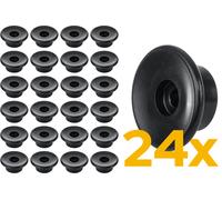 TULPLAST Planenknöpfe 24er-Set mit 30 mm Durchmesser für Anhänger, Rundknöpfe zur Befestigung von Planen, Netzen und Abdeckungen an Bordwänden, Kunststoff Knöpfe 12 mm hoch