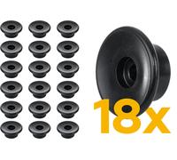 Tulplast Planenknöpfe 30mm Anhänger 18er-Set Rundknöpfe Planenhaken Knöpfe