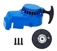 Tunejoy Seilzugstarter Motorrad Rückstoßstarter Pocketbike Aluminium Easy Pull Starter Ersatz für 49cc 47cc 2-Takt Mini ATV Scooter Dirtbike Moto Quad Blau
