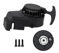 Tunejoy Seilzugstarter Motorrad Rückstoßstarter Pocketbike Aluminium Easy Pull Starter Ersatz für 49cc 47cc 2-Takt Mini ATV Scooter Dirtbike Moto Quad Schwarz