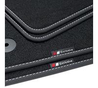 tuning-art BEF871 Fußmatten passend für Kia Sorento 3 2014-2020, Naht:Silber