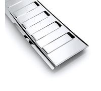 tuning-art L381 Edelstahl Ladekantenschutz für Skoda Kamiq NW 2019-2023, Farbe:Chrom