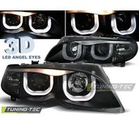 Tuning Tec BMW E46 Limousine + Touring LED U-Design Angeleyes Scheinwerfer 3D 2001-2005