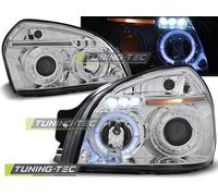 Tuning-Tec LED Angel Eyes Scheinwerfer für Hyundai Tucson 04-10 chrom