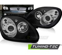 Tuning-Tec LED Angel Eyes Scheinwerfer für Mercedes Benz SLK R170 96-04 schwarz