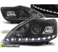 Tuning-Tec LED Tagfahrlicht Scheinwerfer für Ford Focus MK2 Facelift 08-10 schwa