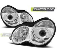 Tuning Tec Scheinwerfer passend für Mercedes W203 C-Klasse 07.00-03.04 Chrom