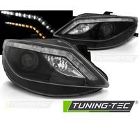 Tuning Tec Scheinwerfer passend für Seat Ibiza 6J 06.08-12 Daylight Led Schwarz