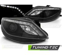 Tuning Tec Scheinwerfer passend für Seat Ibiza 6J 06.08-12 Daylight Schwarz