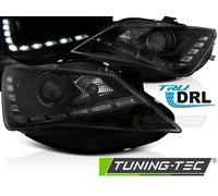 Tuning Tec Scheinwerfer passend für Seat Seat Ibiza 6J 12- Drl R87 Schwarz