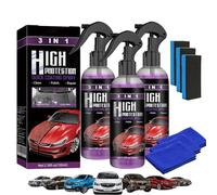 Turbo Shine Nexa Spray 2025, Multi-functional Coating Renewal Agent für Autos, Nexa Turbo Shine mit Keramikschutz und schneller Kratzerreparatur (3pcs)