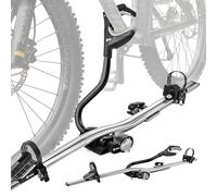 Turtle Pro-S | Fahrradträger, Fahrrad Dachträger, Universeller Fahrradhalter fürs Autodach | Abschließbar | Belastbarkeit bis 20 kg | Leichte und robuste Konstruktion aus Aluminium; Silber matt