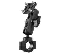 TUSITA Motorrad GPS Halterung Kompatibel mit Garmin Montana, Zumo XT GPS - Lenkerbasis mit Mittelgroßem Doppelsockelarm