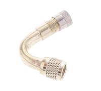 tuwiwol Abgewinkelter Rad Reifen Ventiladapter, Motorrad Reifenventilverlängerung, robuste und langlebige Lösung für die Reifenwartung, Ventilverlängerung für Motorrad und Auto, 45 Grad