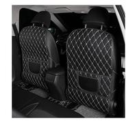 TVVXIO 2 Stücke Autositz Rückenlehnenschutz für Hyundai Tucson NX4/ Hybrid/N-Line 2021-2023, PU Leder Auto Rücksitzschoner Anti-Kick Matte Organizer Sitzschutz ZubehöR,A