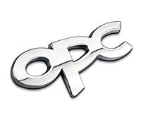 TVVXIO 3D car Sticker Autoabzeichen Emblem, für Opel Corsa Astra Insignia Vectra Zafira Meriva Mokka Grandland Vivaro 3D Metall Chrom Selbstklebende Logo Emblem Außendekoration Zubehör