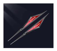 TVVXIO 3D car Sticker Autoabzeichen Emblem, für Volvo XC60 II XC90 V90 S90 2018-2022 2023 3D Metall Chrom Selbstklebende Logo Emblem Außendekoration Zubehör,F