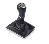 TWMEU Schaltknäufe Für Opel Für Astra III H 1.6 Für Vauxhall 2004-2010 5/6-Gang-Schalthebel-Schaltknauf PU-Leder-Boot-Case-Kragen Schaltknaufkopf(5RL Gear Shift Knob)