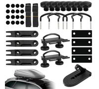 Tyafzzn Dachbox Befestigung U Bügel, 4 Sätze Dachbox Halterung, Dachbox Befestigung U Bügel, Universelle u Halterung für Dachbox Auto, für Universal Dachboxenhalterungen.