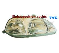 Scheinwerfer rechts für Honda Civic VI 6 EJ EK H4 1995 - 1998 LWR