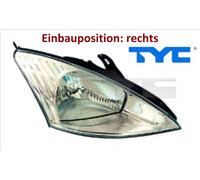 Tyc Hauptscheinwerfer Chrom H4 Vorne Rechts Für Ford Focus Bis Baujahr 09.2001 Hauptscheinwerfer: Ford: 1106854 Ford: 1152096 Ford: 1m5113005fa For