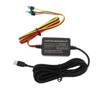 Typ-C-Dashcam-Festverkabelungssatz mit 24-Stunden-Parküberwachungsnetzteil, 12V-30V Bis 5V, Zum Anschließen der Autobatterie oder des Sicherungskasten-Netzteils an die Dashcam