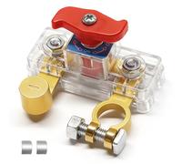 TZEKING Autobatterie Batterie Trennschalter 12V 24V,Reinem Kupfer,Stabile Übertragung,Einstellbar Hauptschalter,Batterieschalter,für Auto Motorrad Marine Boat Caravan