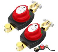 TZEKING Batteriehauptschalter,Auto Batterie Trennschalter 12V-48V,Trennschalter Wasserdicht,Batterieschalter,Batterietrennschalter Akku,Batterie Hauptschalter für Auto Motorrad Marine Boat Caravan