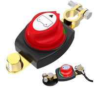 TZEKING Batteriehauptschalter,Auto Batterie Trennschalter 12V-48V,Trennschalter Wasserdicht,Batterieschalter,Batterietrennschalter Akku,Batterie Hauptschalter für Auto Motorrad Marine Boat Caravan