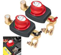 TZEKING Batteriehauptschalter,Auto Batterie Trennschalter 12V-48V,Trennschalter Wasserdicht,Batterieschalter,Batterietrennschalter Akku,Batterie Hauptschalter für Auto Motorrad Marine Boat Caravan