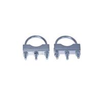 U-Bügel für Stützradhalter 2er Set für Zugrohr 60/70mm Federstahl m. Zinküberzug