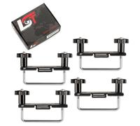 U-Bügel Montageset Dachbox 80 mm Metall Pulverbeschichtet für VW GOLF JETTA EOS