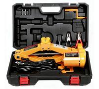 Uadme Elektrischer Scherenwagenheber 3T, 12V Zigarettenanzünder & Batterieklemmen, Tragbarer Elektrischer Wagenheber, Reifenwechsel-Set mit Fernbedienung für Auto und SUV, rutschfeste Auflageflächen