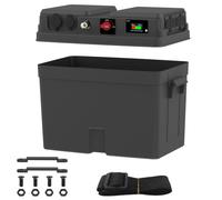 UCkasayfy Tragbare Batteriebox 12V/24V - Geeignet für L2/L3/L4 Batterien, für Auto, Anhänger, Elektro-Außenbordmotor, Boote, Marine, Wohnmobil (Batterie Nicht enthalten)