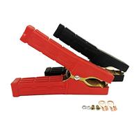 Überbrückungskabel Batterieklemmen Krokodilklemme Messing Klemmen 100 A/800 A/1500 A Autobatterie Ladegerät Klemmen Strom Ersatz Batterie Krokodilklemmen Starthilfekabel Klemme - S (100-500 A)