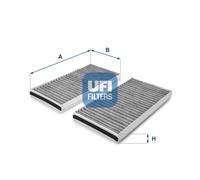 UFi Aktivkohle-Innenraumfilter 54.127.00 – Ersatzfilter für BMW 5er/6er, Alpina B5/B6