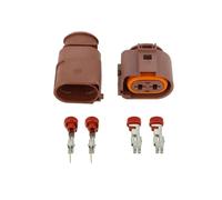 UHNYTRV 2-polige 6,3-mm-versiegelte wasserdichte Kfz-Steckverbinder, Stecker, Lüfterbuchse, 1J0 973 752A, Autoteile-Terminals DJ70228A-6.3-11/21(10 Sets)