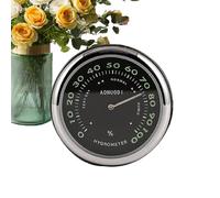 Uhr für Armaturenbrett, analoges Temperatur- und Feuchtigkeitsmessgerät - Leuchtende Uhren für Luftgitter in Fahrzeugen, Wohnwagen, LKW, LKW und Haushalt