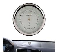 Uhr für Armaturenbrett, Analoges Thermometer und Hygrometer, beleuchtete Automobildekoration für Autos, Wohnmobile, Haus und Außenbereich