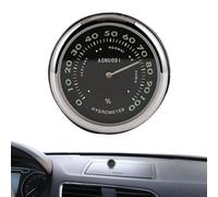 Uhr für Armaturenbrett | Analoges Thermometer und Hygrometer | Dekoration für Autos, Wohnmobile, Haus und Außenbereich