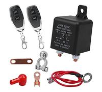 Uikdjgu Kabelloser Batterietrennschalter mit Fernbedienung, 12 V, 200 A, Dual-Fernbedienungsschalter für Autoteile