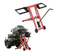 UISEBRT 3 in 1 Hydraulik-Heber, Mobile Hebebühne mit 3 verstellbare Höhen bis 65.5 cm,Quad Hebebühne mit hydraulischem Wagenheber,Motorradheber bis 227 kg für ATV, Rasenmäher, Motorräder