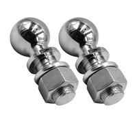 ULTECHNOVO 2 Stück Metall Anhängerkupplungskugeln 1 7/8 Zoll Universelle Anhängerkupplungskugel aus Stahl mit Chromoberfläche für Wohnmobile Yachttrailer und Motorradanhänger