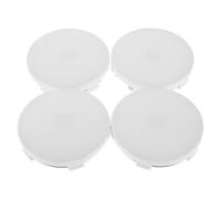 ULTECHNOVO 4 Stück Universelle Radnabenabdeckungen aus Kunststoff und Legierung 60mm Runde Felgenkappen für Autos zur Optischen Fahrzeugaufwertung und Stilvollem Design