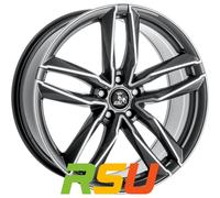 Ultra Wheels UA6 Pro gunmetal polished 8.5x19" ET43 LK5 112 ML 66.5 Alufelgen...