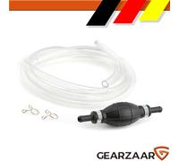 Umfüllpumpe Absaugpumpe für Benzin Gas Öl Tragbar PVC-Schlauch Profi 2m 1 Satz
