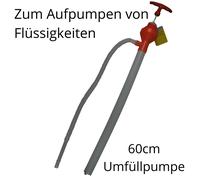 Umfüllpumpe Transferpumpe Kraftstoffpumpe 60 cm Pumpe Absaugpumpe Benzin Diesel