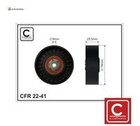 UMLENKFÜHRUNGSROLLE KEILRIPPENRIEMEN 22-41 FÜR VW PANEL/II/Box/Body/MPV VAN/IV