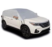 Unbekannt Sichere Sicht Halbgarage Wasserdicht Allwetter Windschutz Windschutzscheibe Abdeckung Schnee EIS Winter Sommer für Limousine SUV